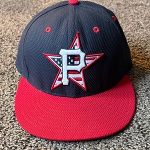 Pittsburgh Pirates Red and Black Star Logo Cap